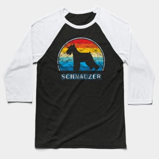 Schnauzer Vintage Design Dog Baseball T-Shirt